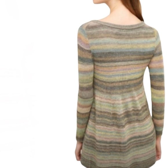 Moth Multicolor Striped Crew Neck Sweater - Picture 2 of 11